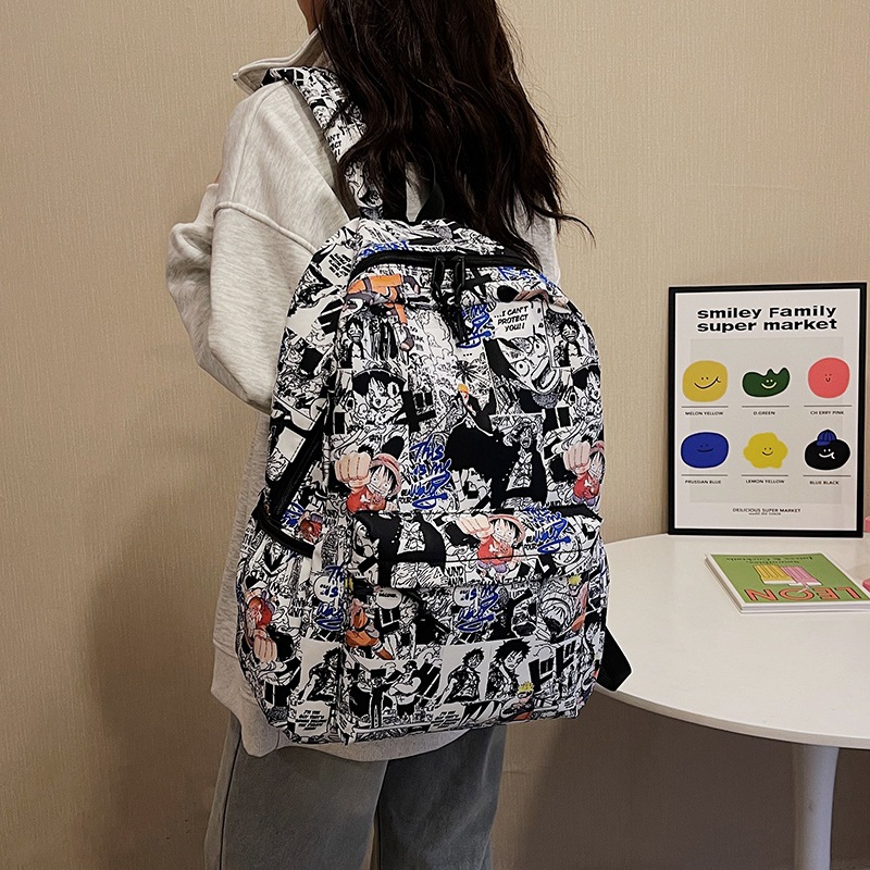 School Backpack Teen - Trendy One Piece Luffy Anime Backpack