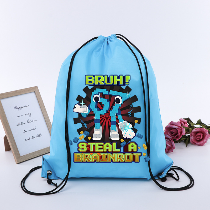 Steal A Brainrot 67 Six Seven  - đánh giá và giá Drawstring Gym Bag