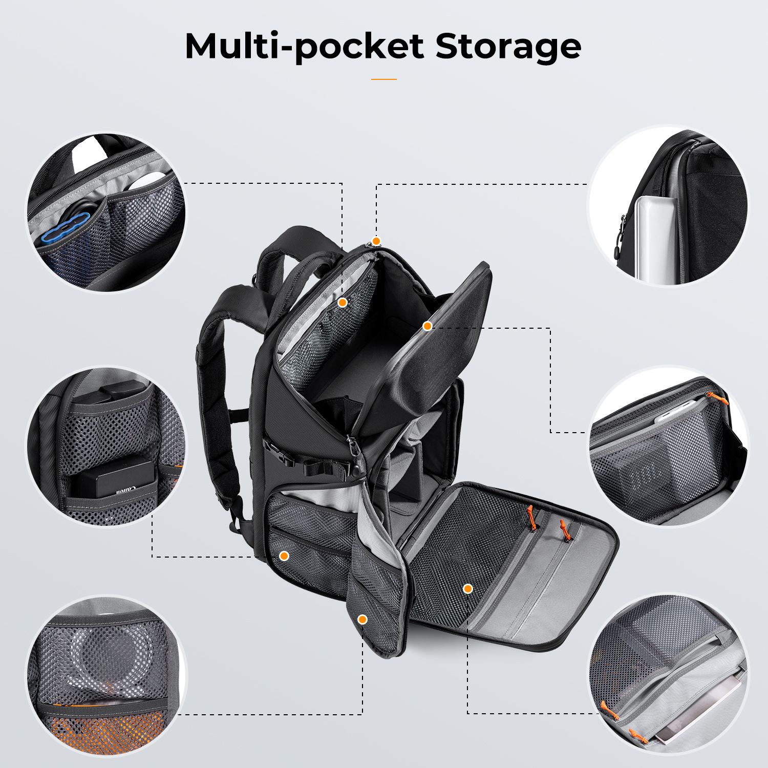 K&F CONCEPT 20L Camera Backpac - đánh giá và giá Laptop Backpack 15.6