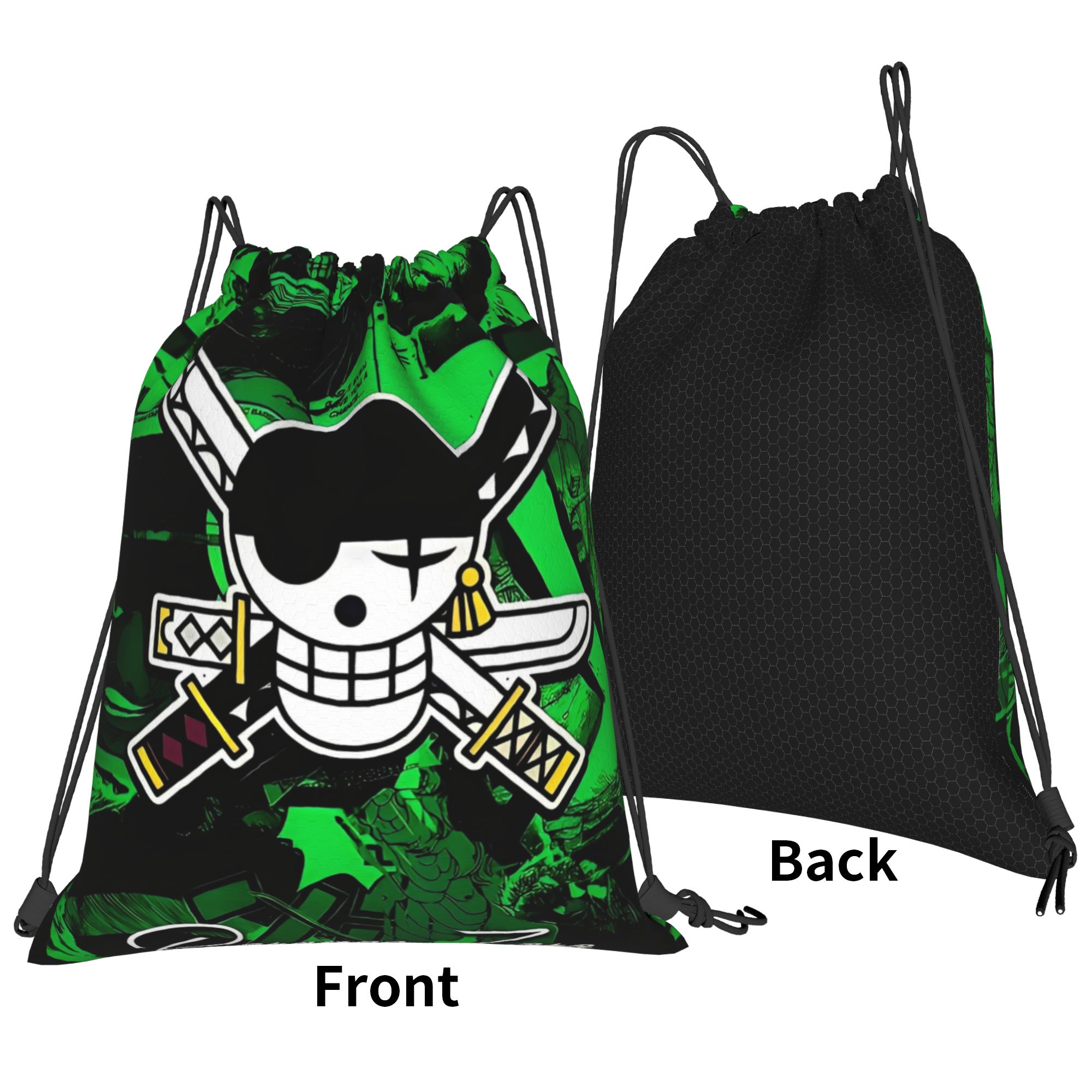 One Piece Zoro Skull Backpack  - đánh giá và giá Drawstring Gym Bag