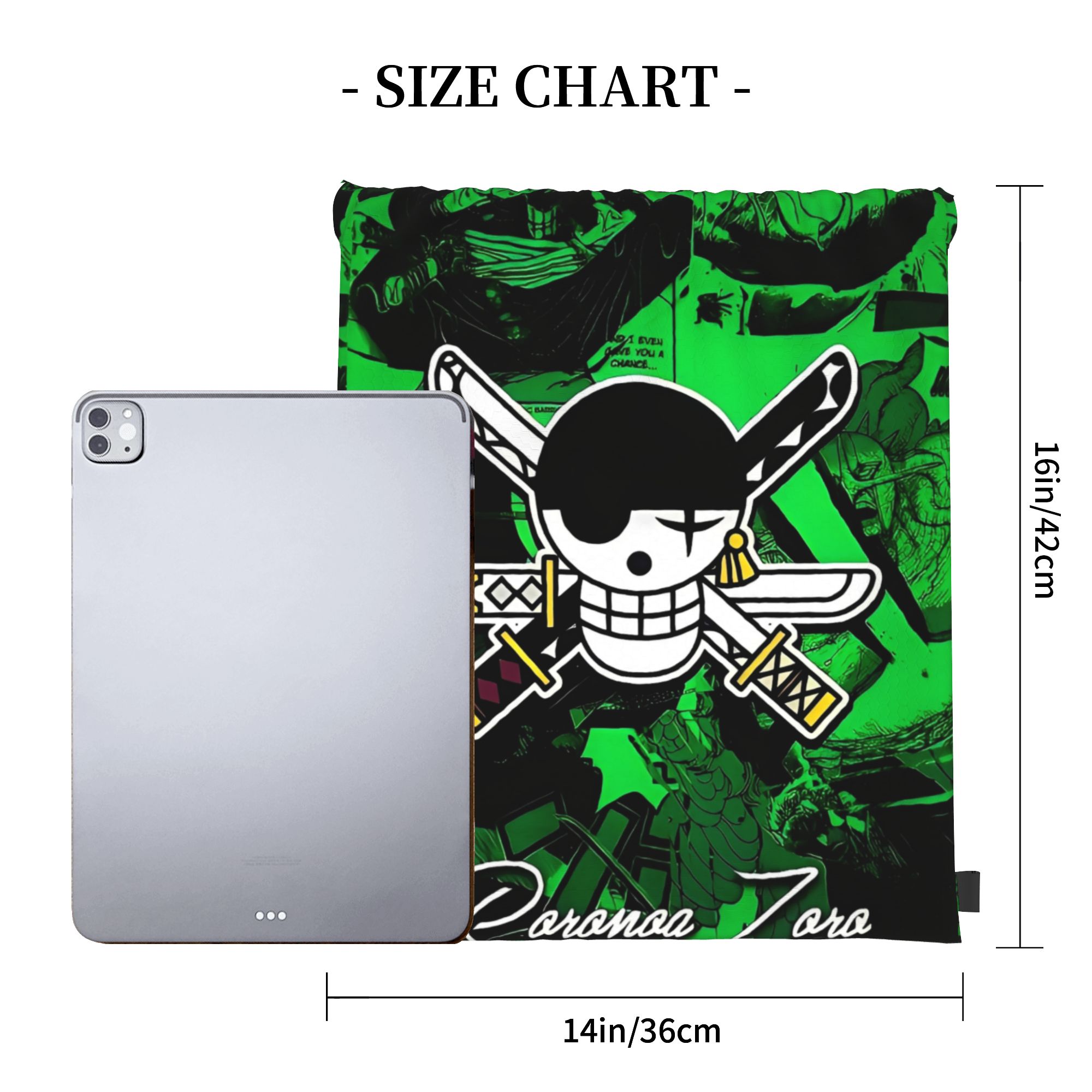 One Piece Zoro Skull Backpack  - đánh giá và giá Drawstring Gym Bag