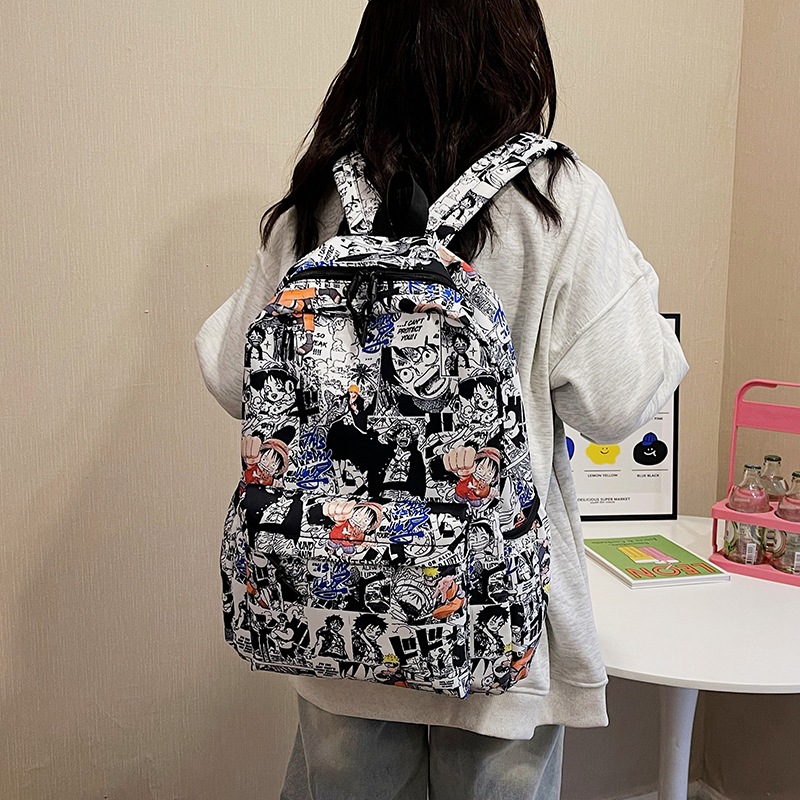 Trendy One Piece Luffy Anime B - đánh giá và giá School Backpack Teen