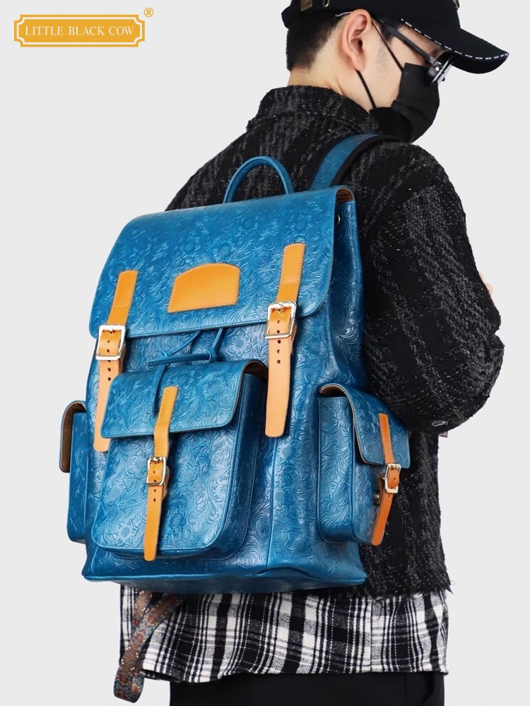 Vintage Mens Floral Wing Tip C - đánh giá và giá Leather Backpack Vintage