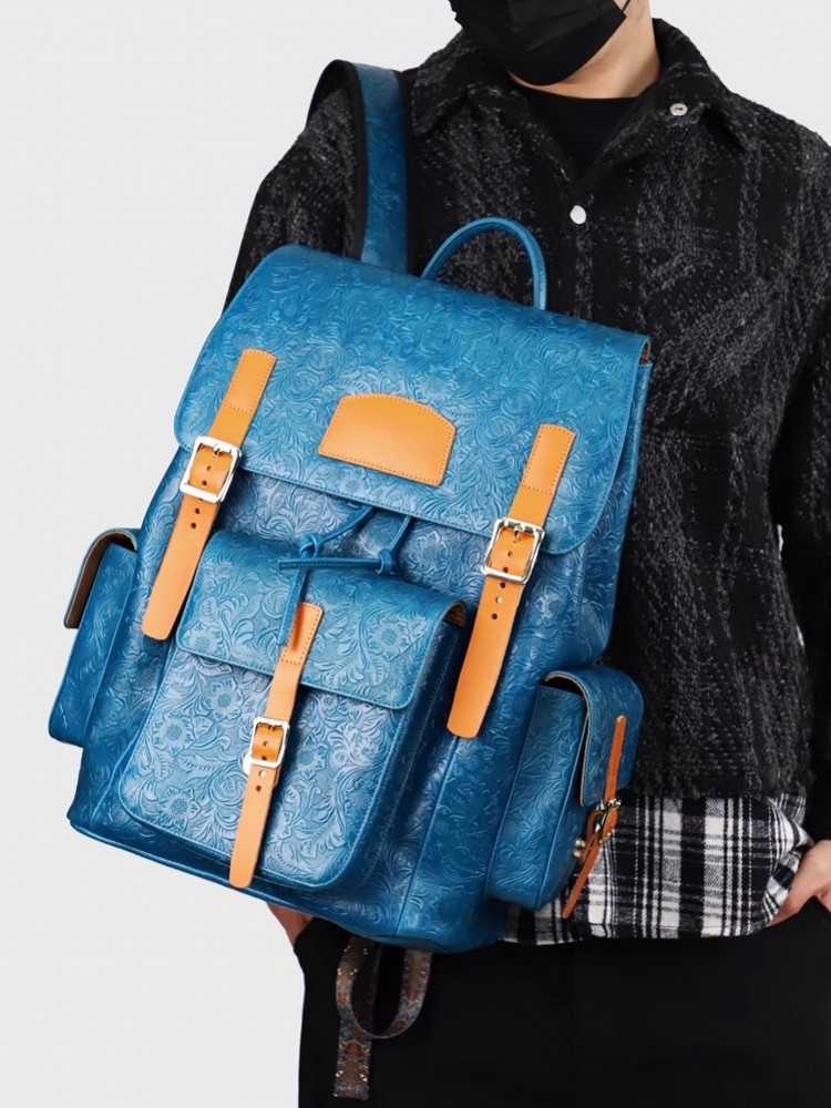 Vintage Mens Floral Wing Tip C - đánh giá và giá Leather Backpack Vintage