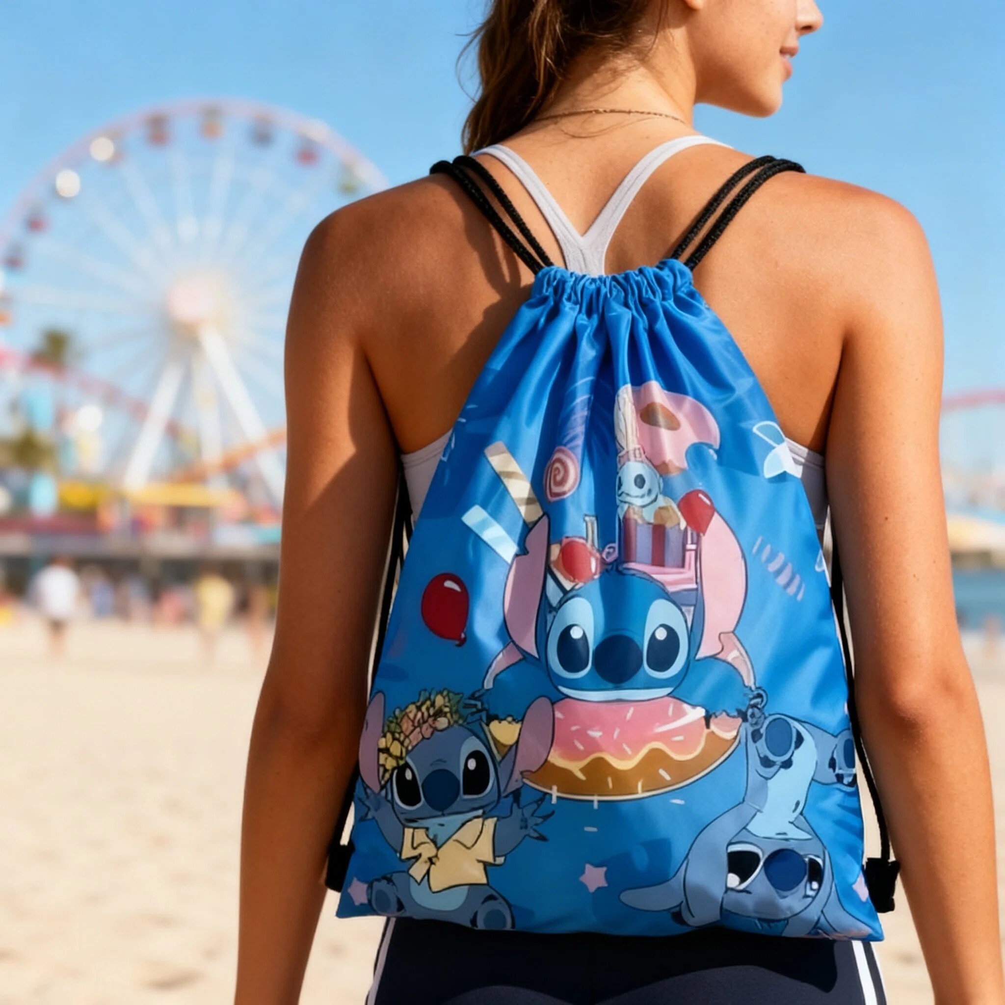 Disney Stitch Storage Bags Set - đánh giá và giá Drawstring Gym Bag