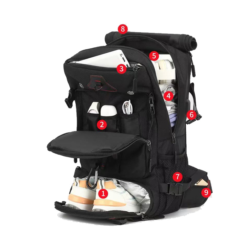 Large capacity travel backpack - đánh giá và giá Laptop Backpack 15.6