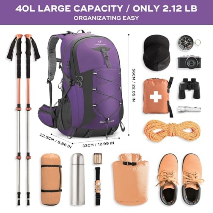 Hiking Backpack, Camping Backp - đánh giá và giá Rain Cover Backpack