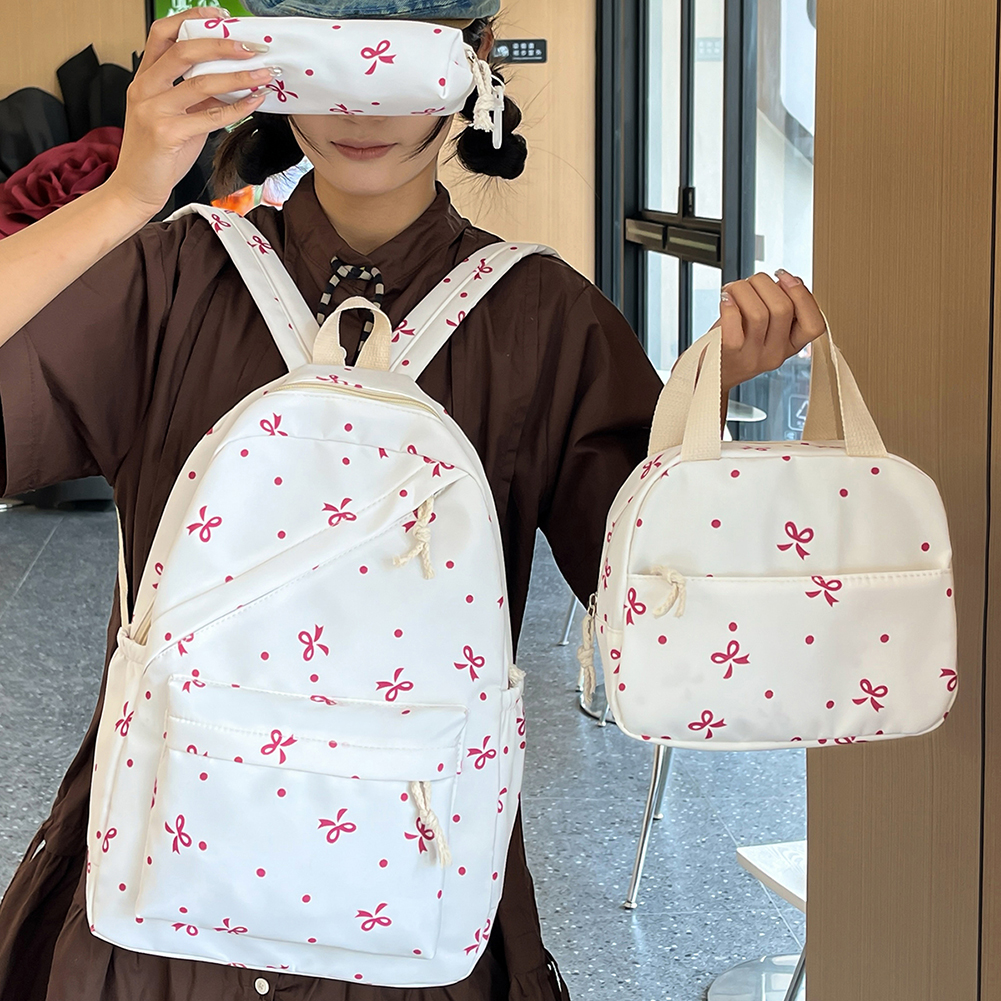 3pcs Bow Tie College School Ba - đánh giá và giá School Backpack Teen