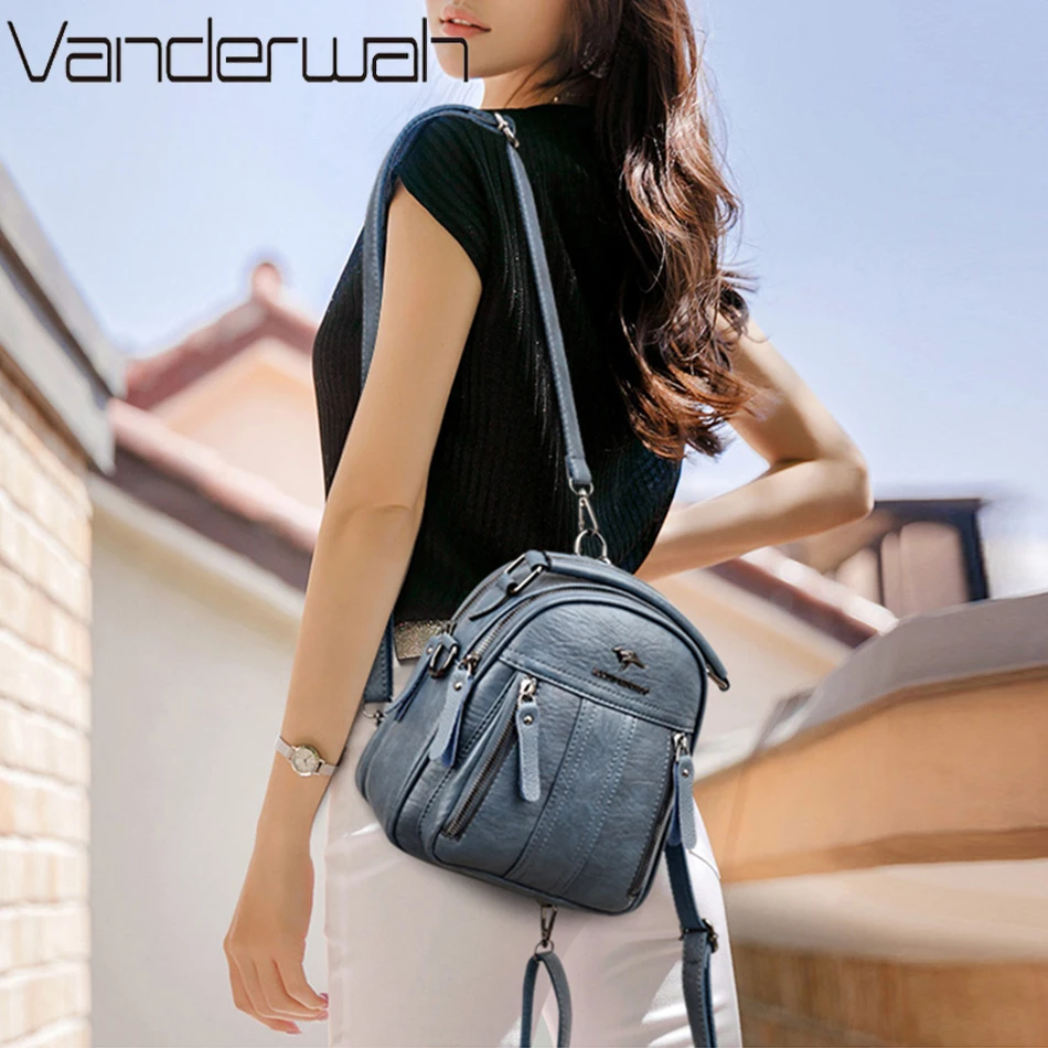 4 In 1 Leather Backpacks Multi - đánh giá và giá Fashion Backpack Women