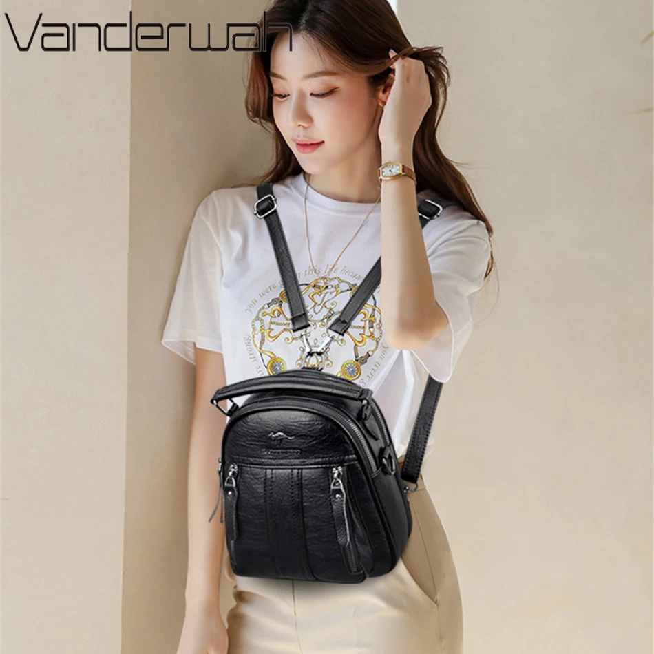 4 In 1 Leather Backpacks Multi - đánh giá và giá Fashion Backpack Women