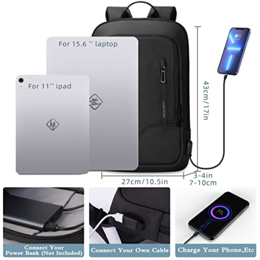 Backpack for Men Business Slim - đánh giá và giá Travel Backpack Anti Theft