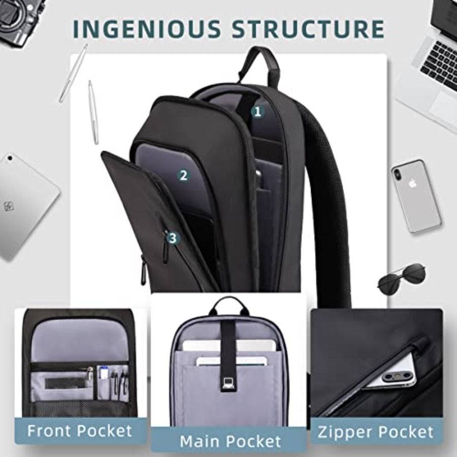 Backpack for Men Business Slim - đánh giá và giá Travel Backpack Anti Theft