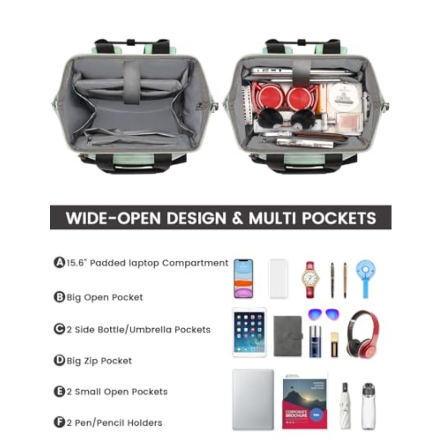 Laptop Backpack for WomenColle - đánh giá và giá Travel Backpack Anti Theft