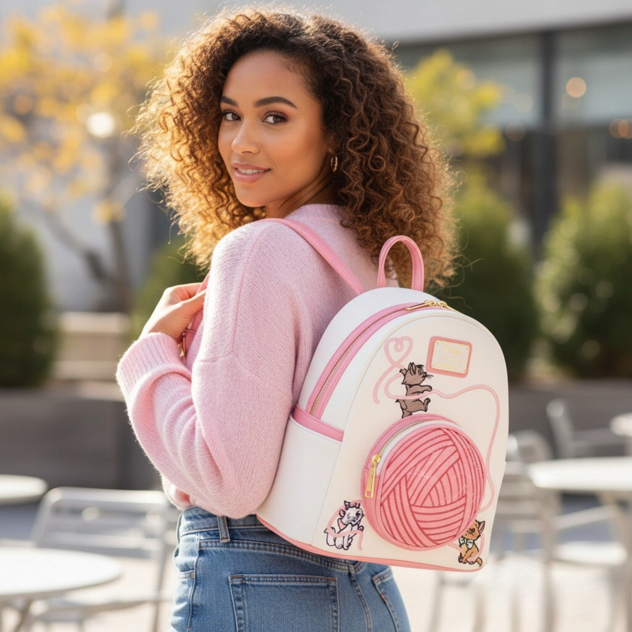 The Aristocats Marie Floral Al - đánh giá và giá Fashion Backpack Women