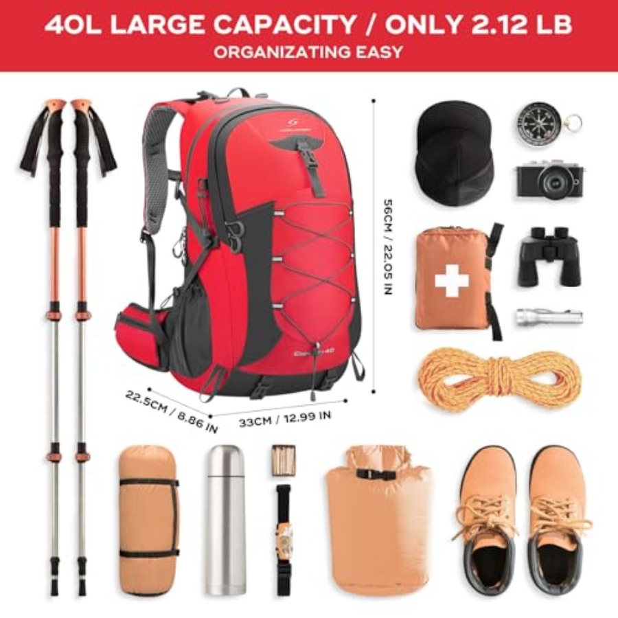 Hiking Backpack, Camping Backp - đánh giá và giá Rain Cover Backpack