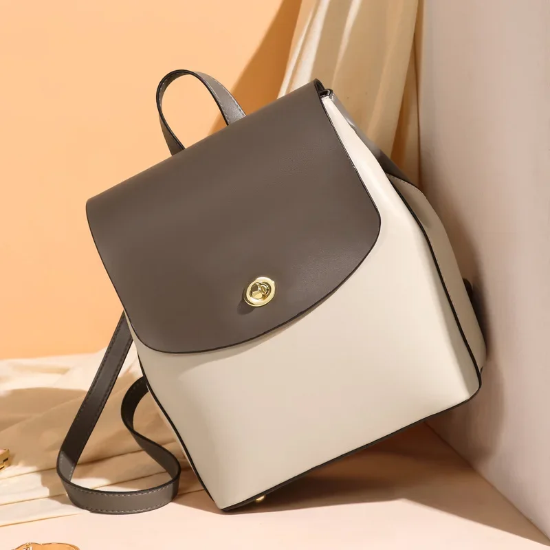 Women's Bags Large Capacity Le - đánh giá và giá Leather Backpack Vintage