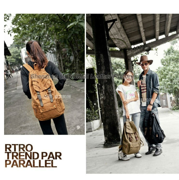 Fashion New Military Canvas Ba - đánh giá và giá Rucksack Military Style