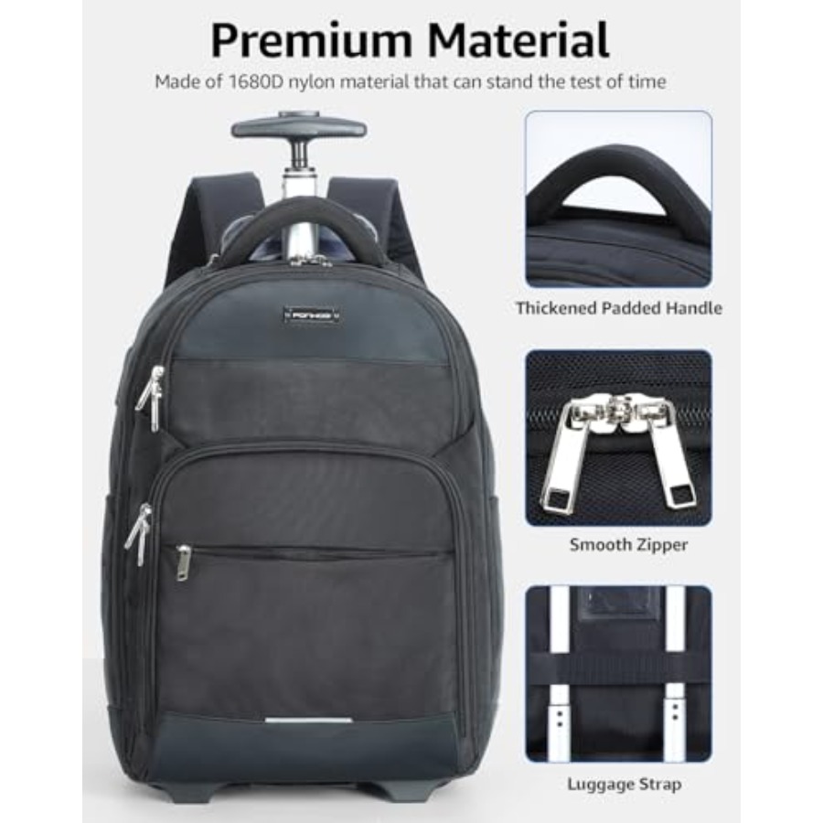 Rolling Backpack 30L Travel La - đánh giá và giá Laptop Backpack 15.6