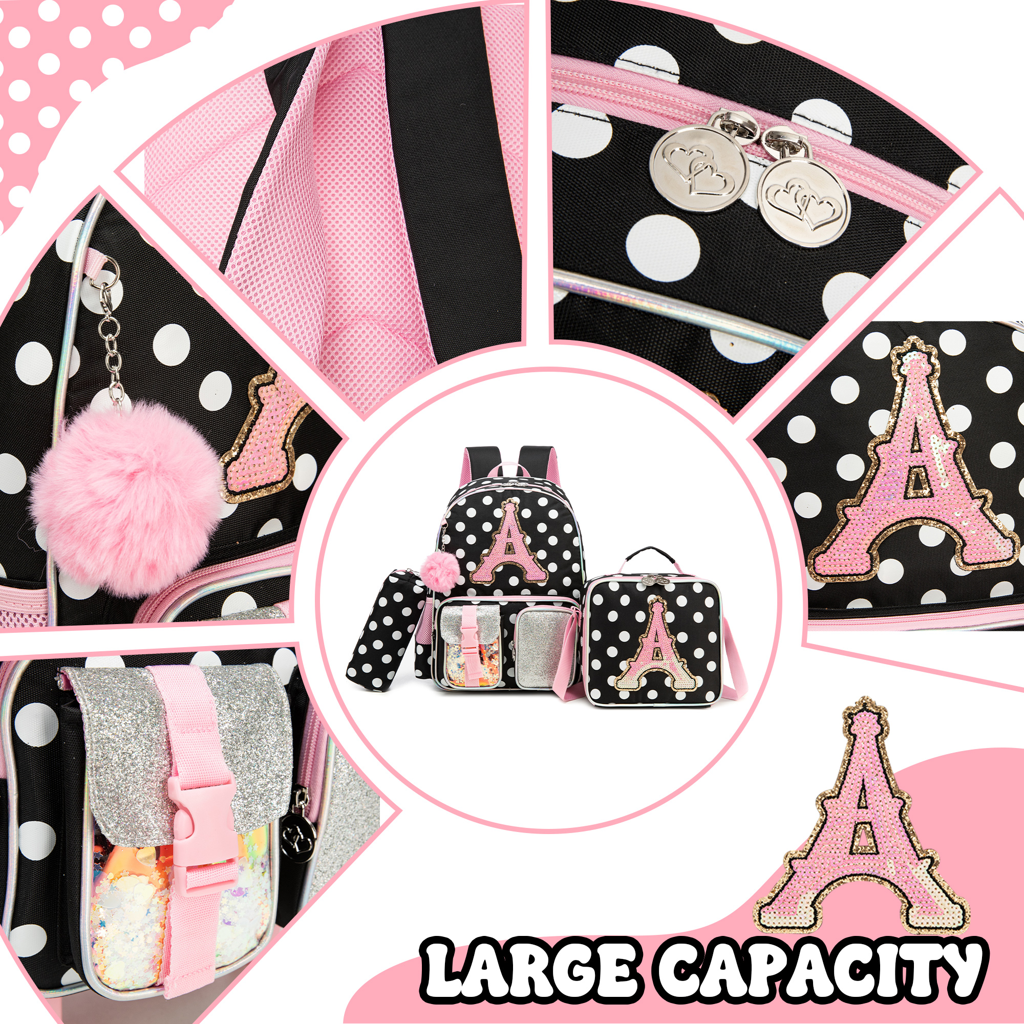 Backpack for Girls Letter Back - đánh giá và giá School Backpack Teen