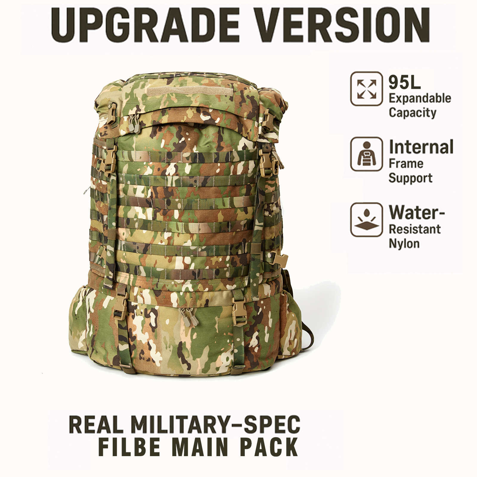 USMC FILBE Main Pack – OCP Cam - đánh giá và giá Rucksack Military Style