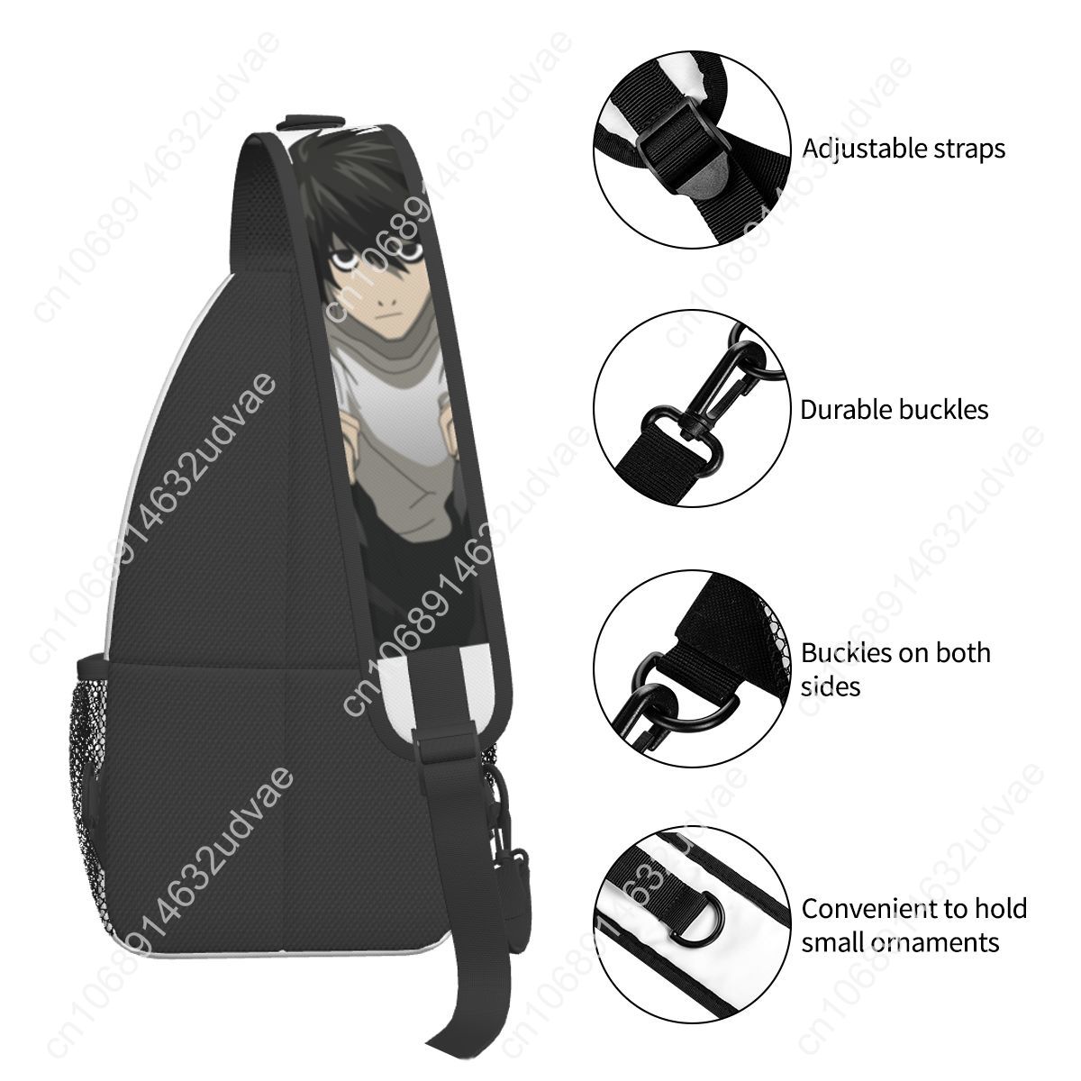 L Death Note Sling Bags Chest  - đánh giá và giá Sling Backpack Shoulder