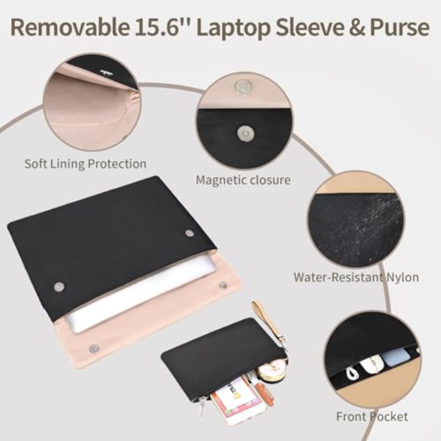 ESTARER Women's Laptop Leather - đánh giá và giá Laptop Sleeve Removable