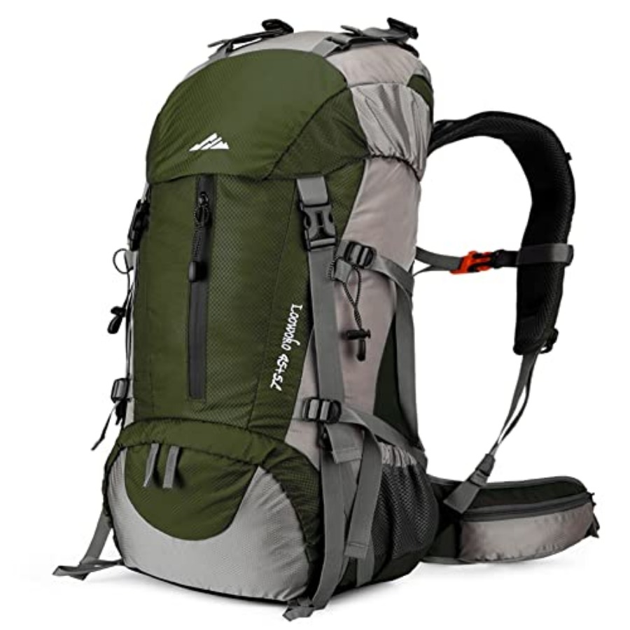 Loowoko 50L Hiking Backpack, W - đánh giá và giá Rain Cover Backpack