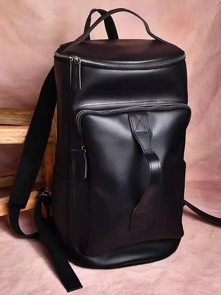 Handmade Mens Large Capacity T - đánh giá và giá Leather Backpack Vintage