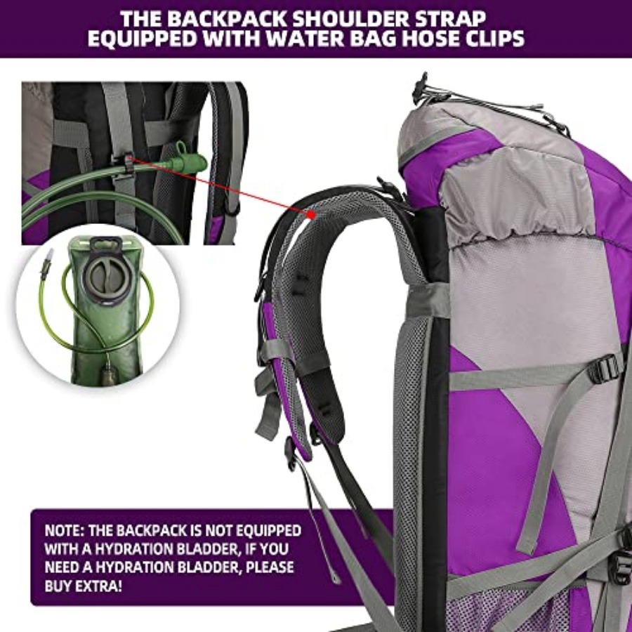 70L Hiking Backpack with Rain  - đánh giá và giá Rain Cover Backpack