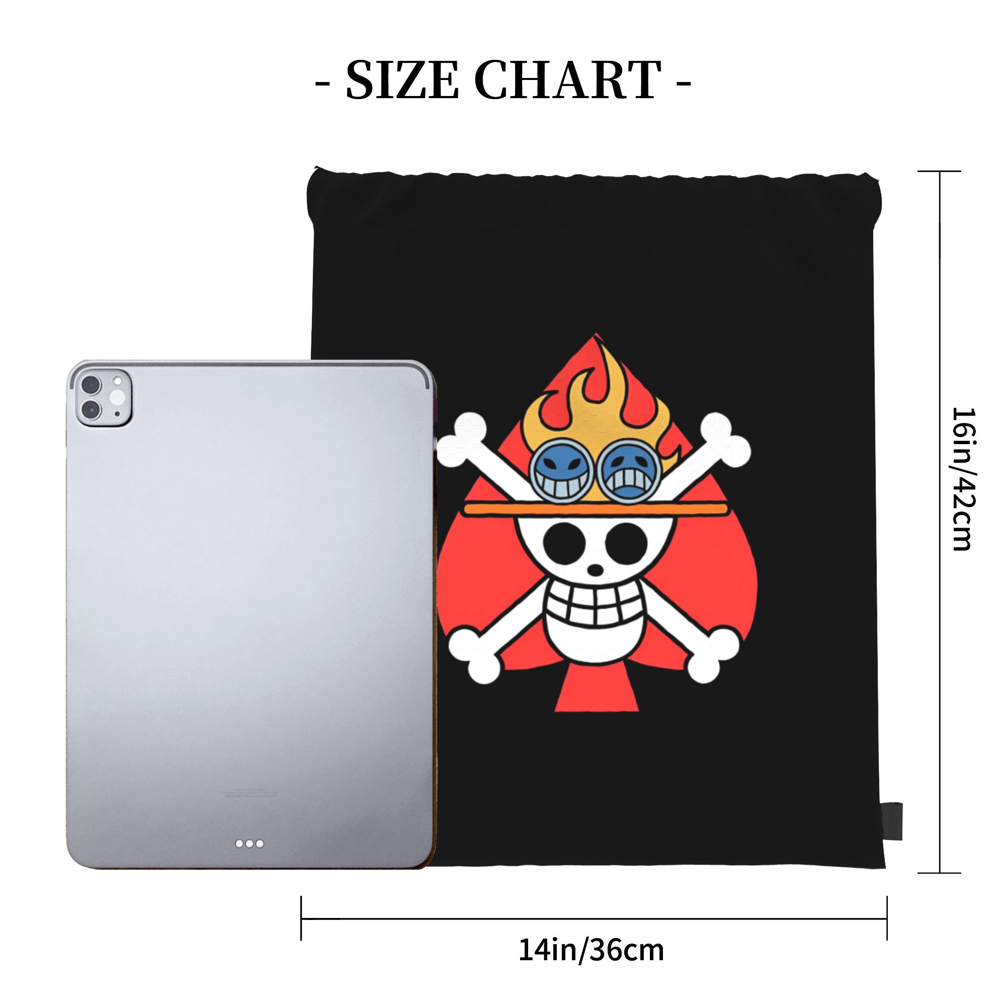 One Piece Flag ACE Drawstring  - đánh giá và giá Drawstring Gym Bag