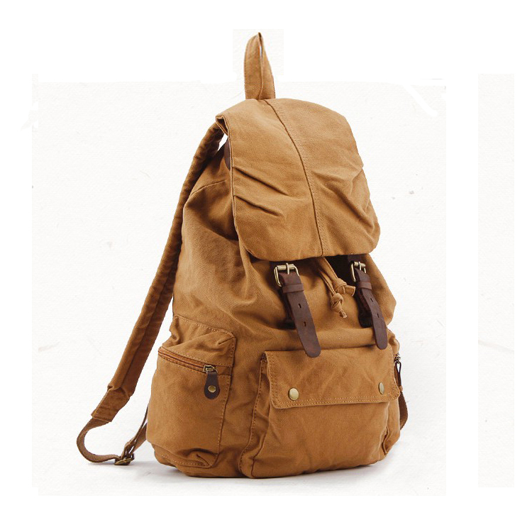 Fashion Vintage Leather milita - đánh giá và giá Rucksack Military Style