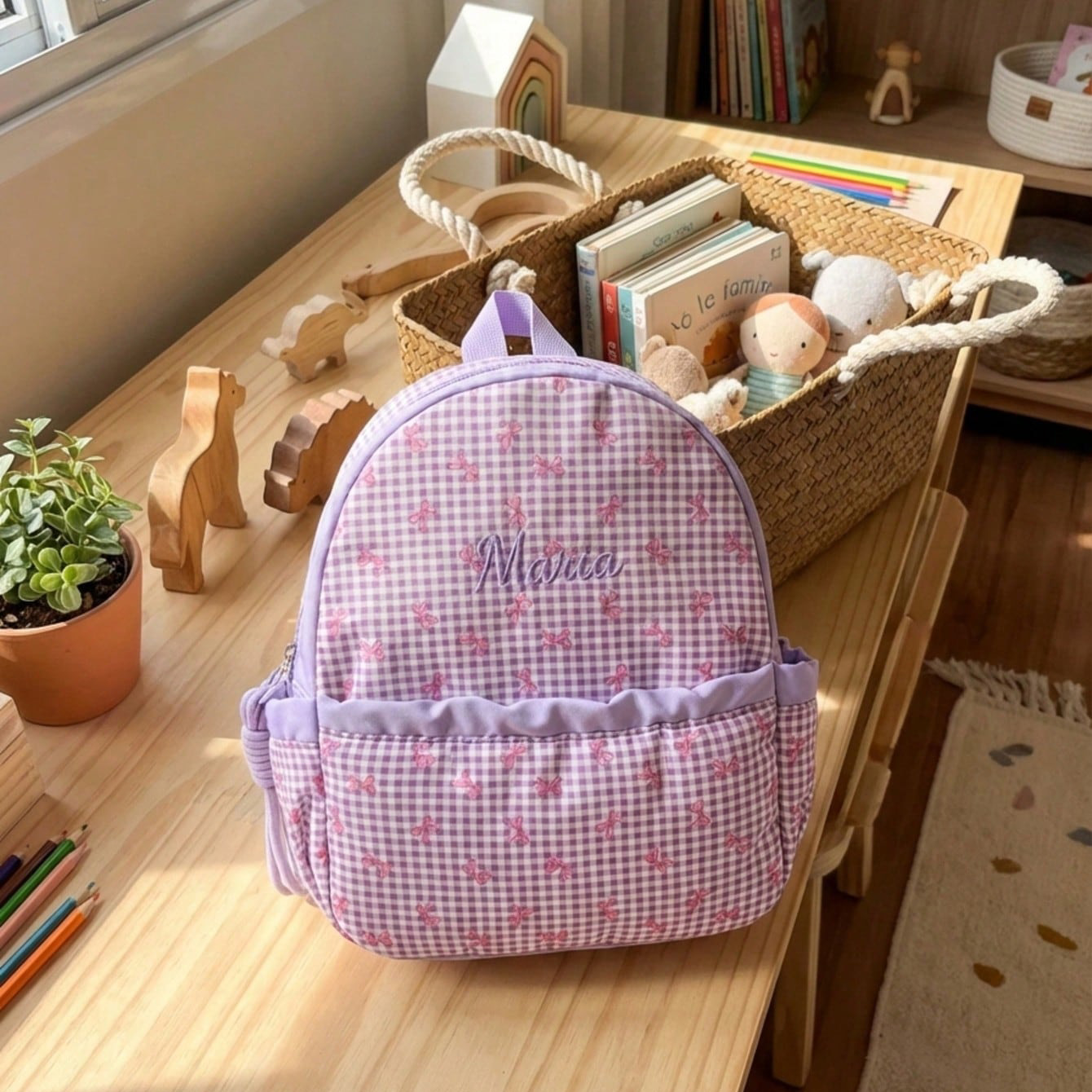 Custom Name-Letter Embroidered - đánh giá và giá School Backpack Teen
