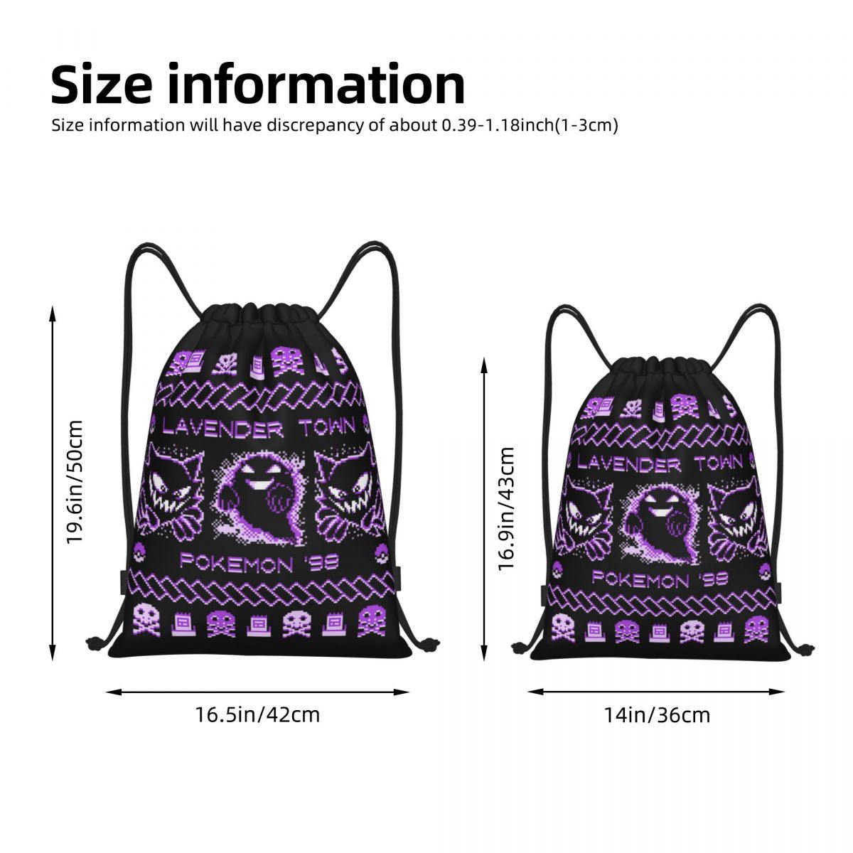 Lavender Town Christmas Backpa - đánh giá và giá Drawstring Gym Bag