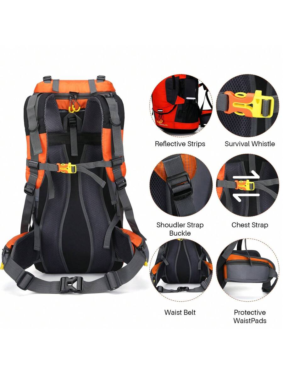 60L Waterproof Oxford Backpack - đánh giá và giá Hiking Backpack Waterproof