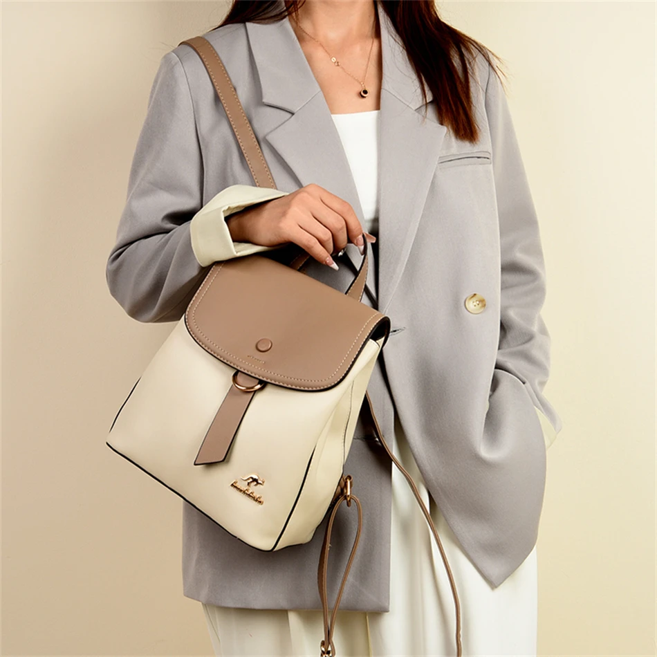 2024 High Quality Fashion Prin - đánh giá và giá Leather Backpack Vintage