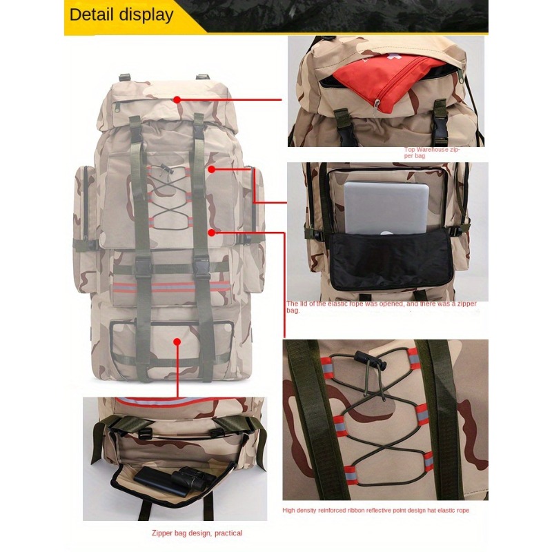 Large Capacity Outdoor Tactica - đánh giá và giá Rucksack Military Style
