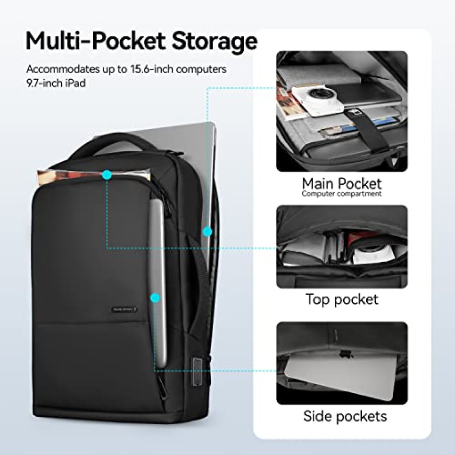 Slim Laptop Backpack for Men,  - đánh giá và giá Laptop Backpack 15.6