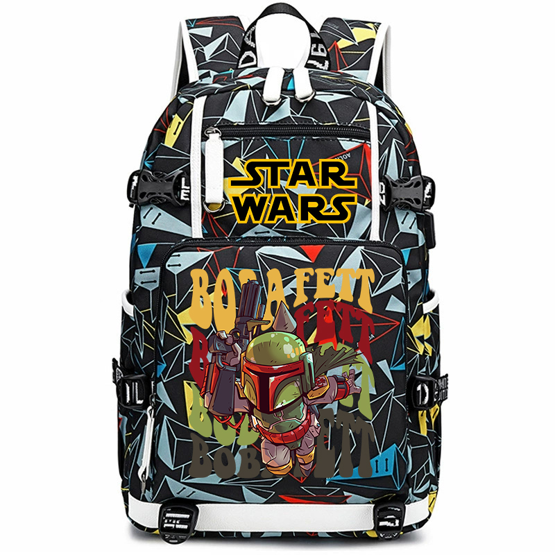 Star Wars Boba Fett Print Stud - đánh giá và giá School Backpack Teen