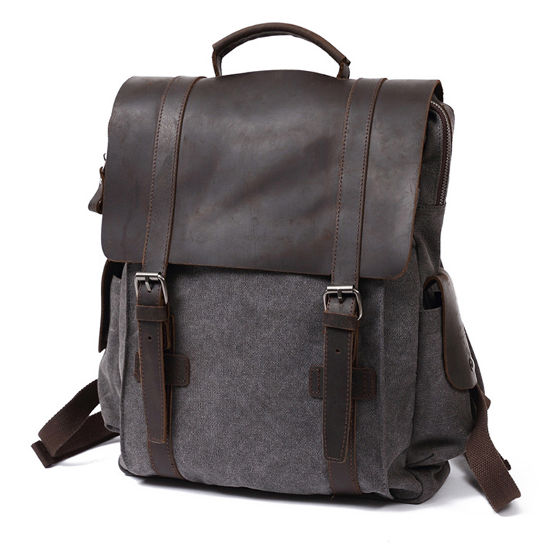 Vintage Canvas Backpack Men Wo - đánh giá và giá Laptop Backpack 15.6
