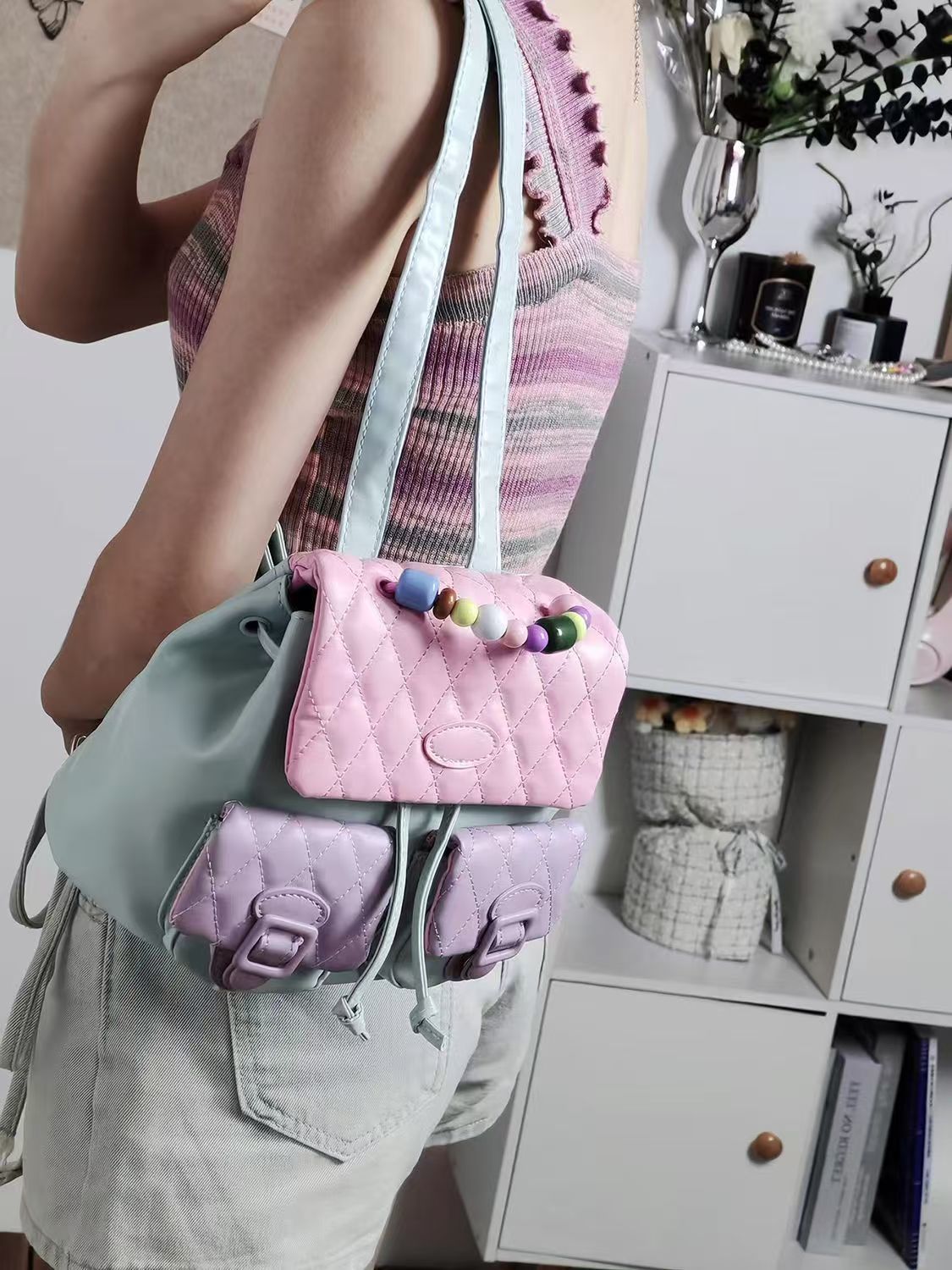 JIAERDI Sweet Cute Y2k Mochila - đánh giá và giá Leather Backpack Vintage
