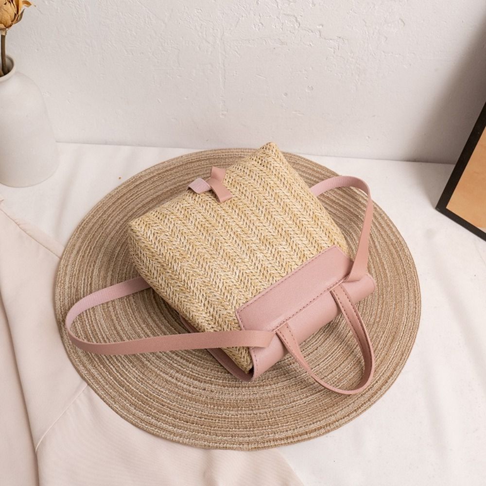 Fashion PU Leather Straw Backp - đánh giá và giá Leather Backpack Vintage