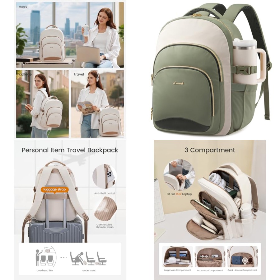 Laptop Backpack for Women, Wor - đánh giá và giá School Backpack Teen