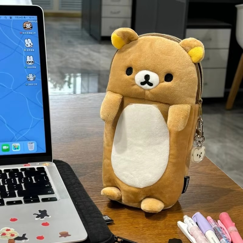 New Rilakkuma Plush Pencil Cas - đánh giá và giá Mini Backpack Purse